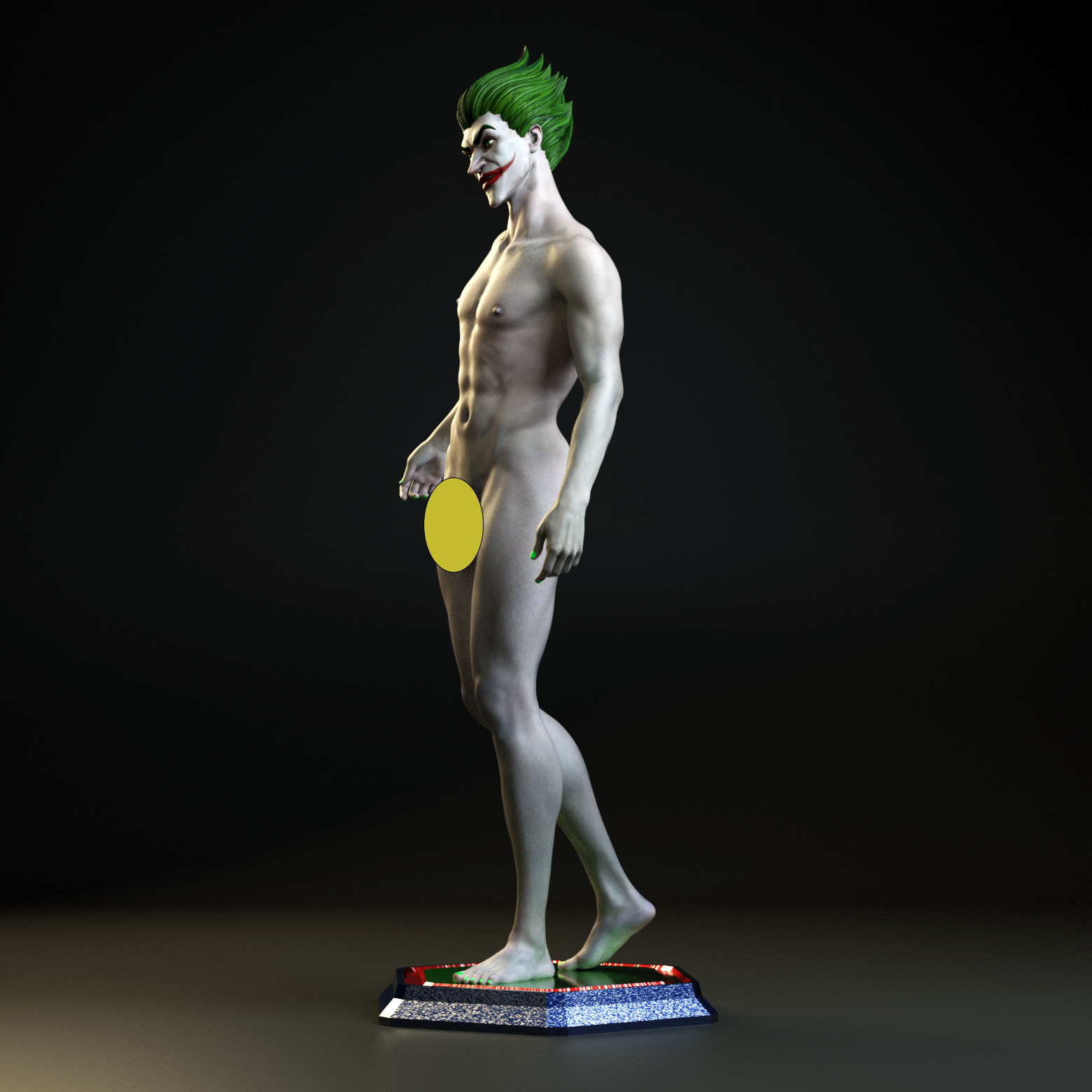 Joker 3D print model_3