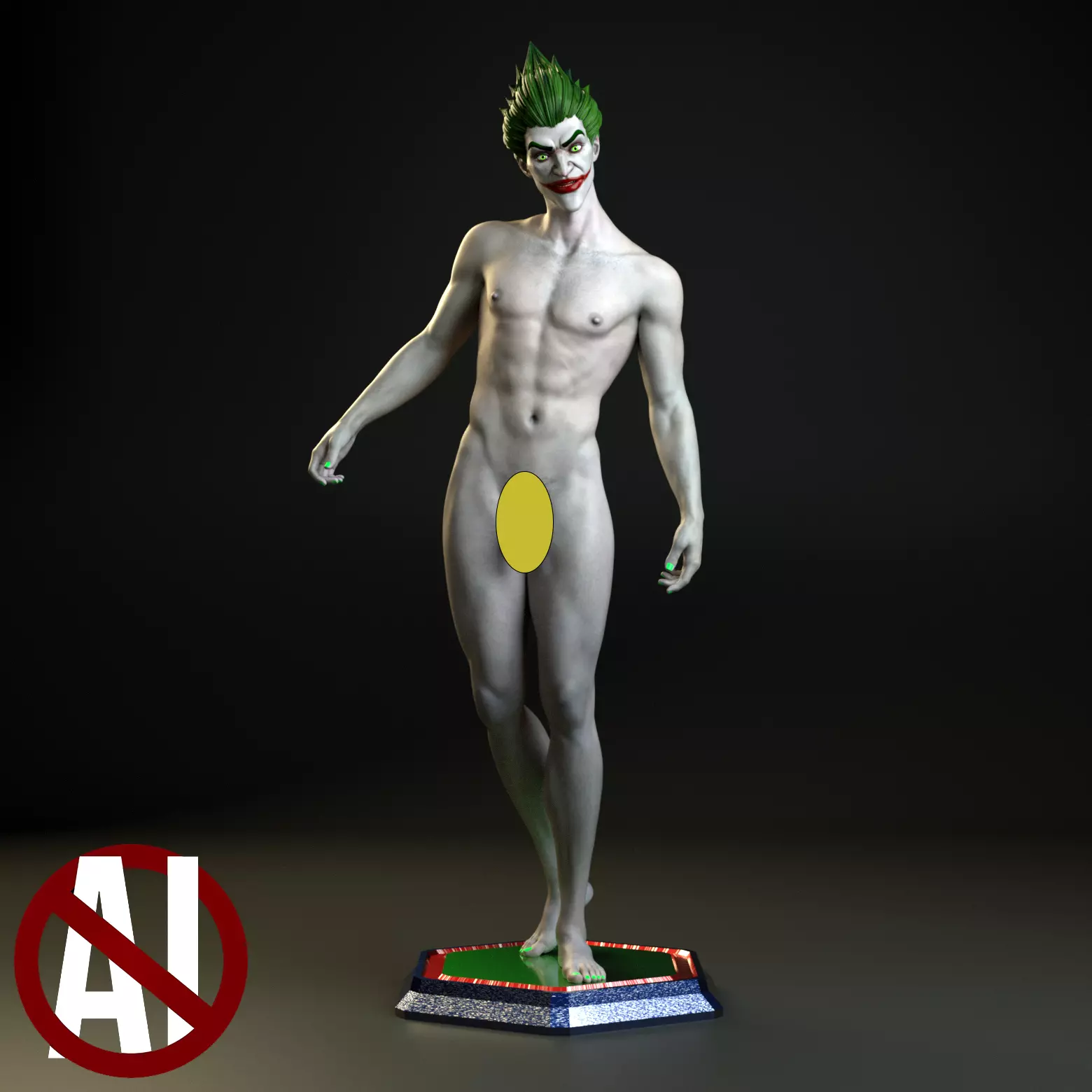 Joker 3D print model_0