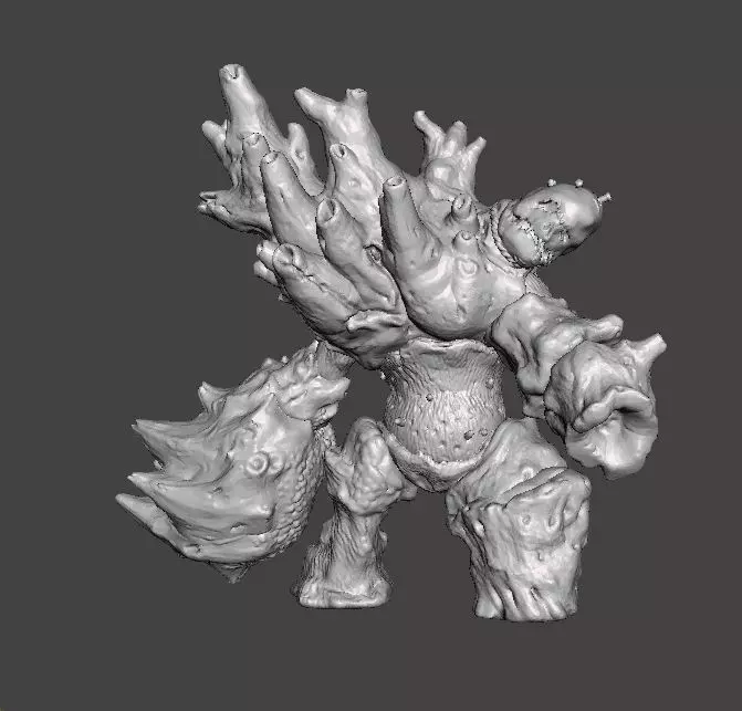 DIRTY COLOSSUS MINIATURE MODEL FOR FANTASY GAMES RPG DND 3D print model
