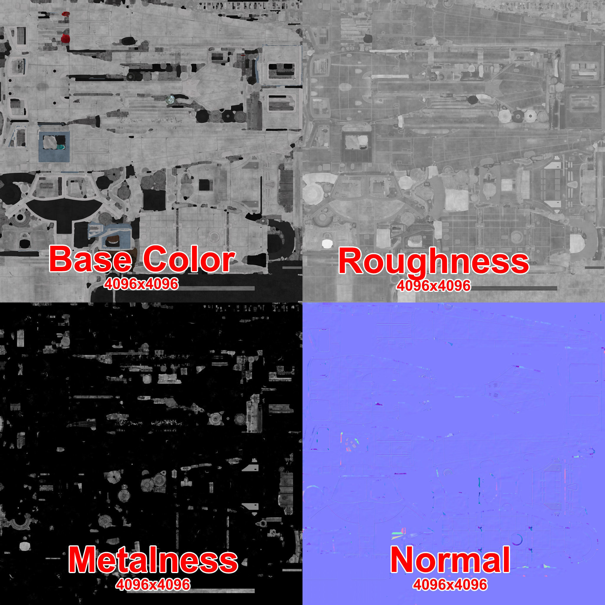 Bell UH-1B Blank Livery Static Low-poly 3D model_48