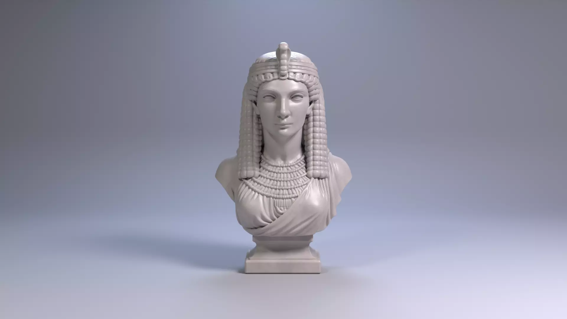 Cleopatra Bust Sculpture 3D print model STL File 3D print model_24