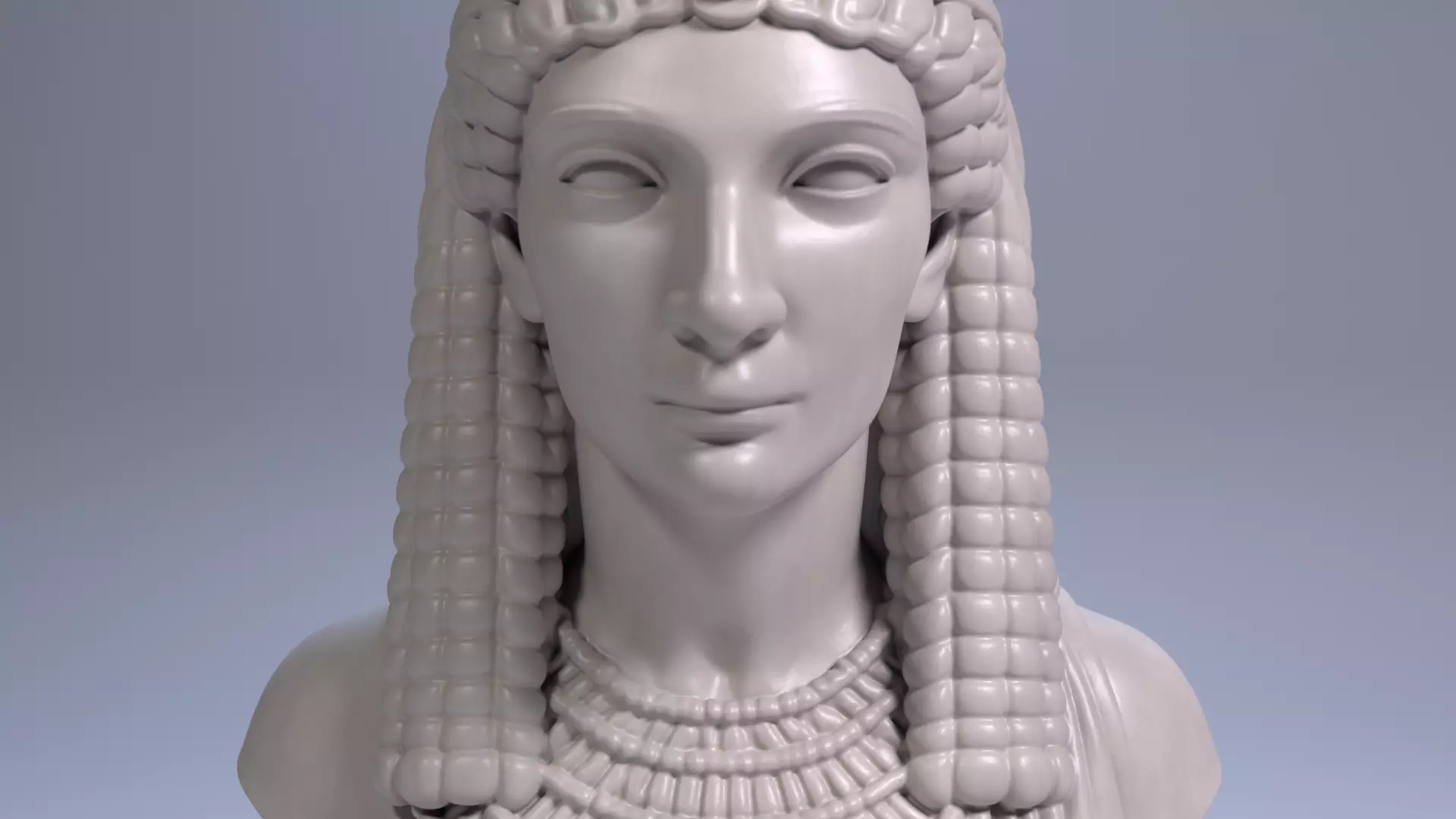 Cleopatra Bust Sculpture 3D print model STL File 3D print model_9