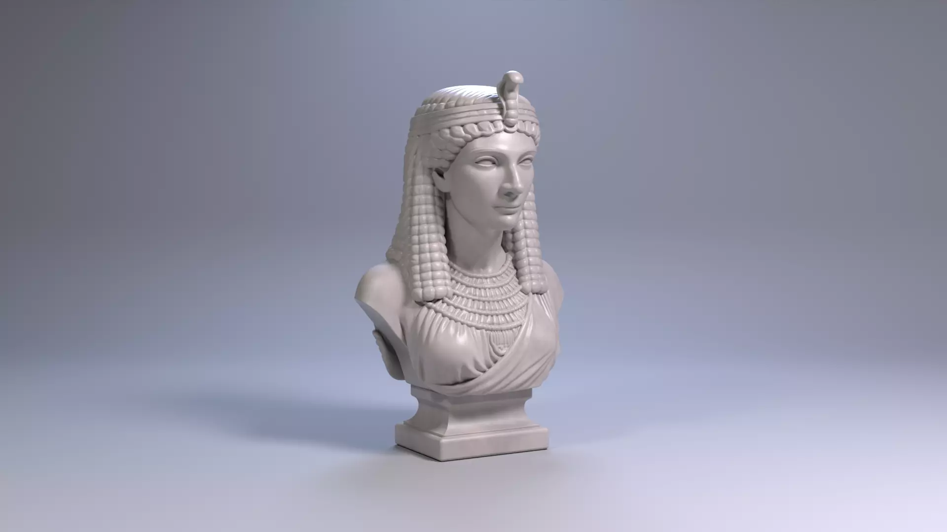 Cleopatra Bust Sculpture 3D print model STL File 3D print model_22