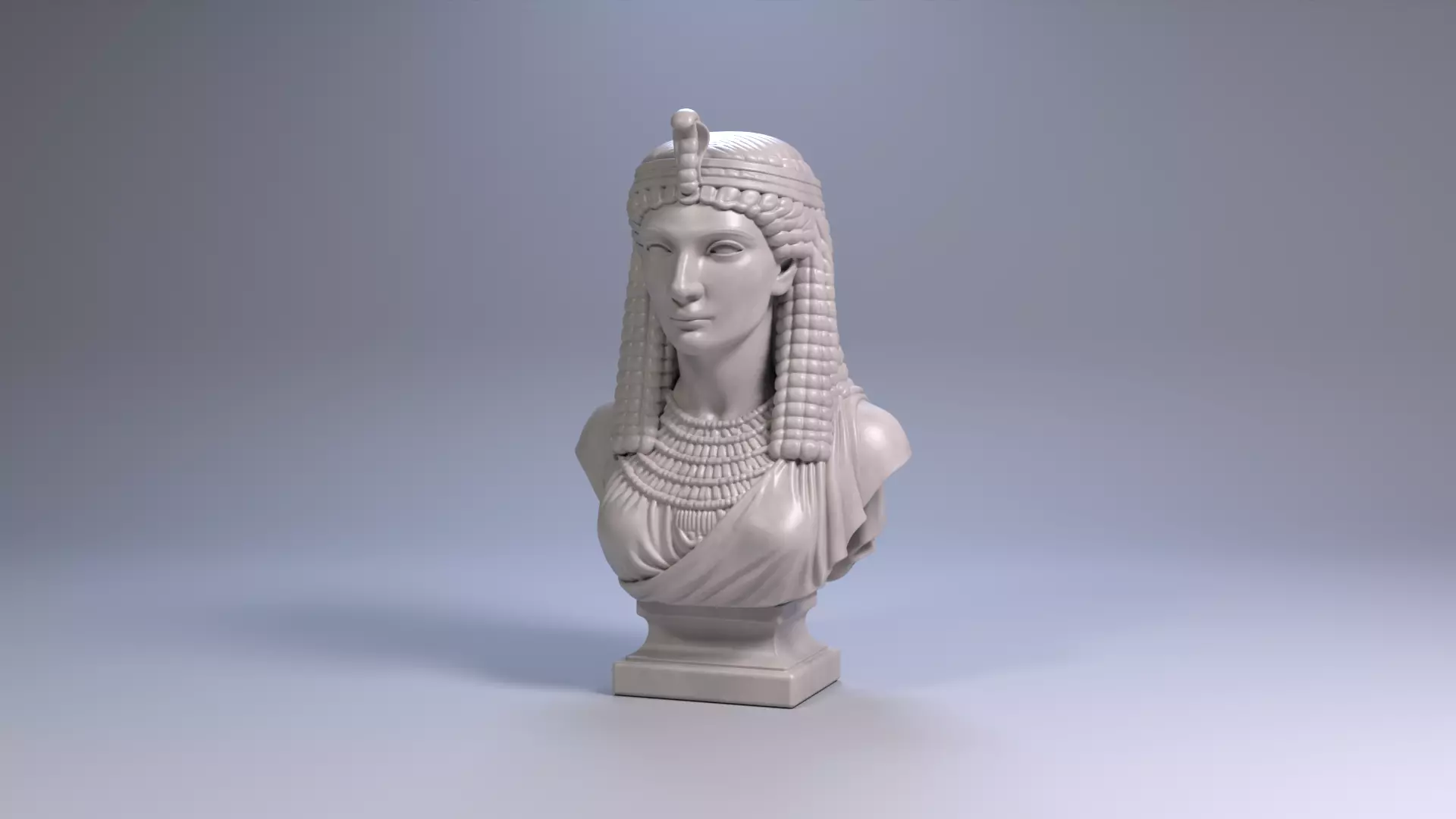 Cleopatra Bust Sculpture 3D print model STL File 3D print model_13