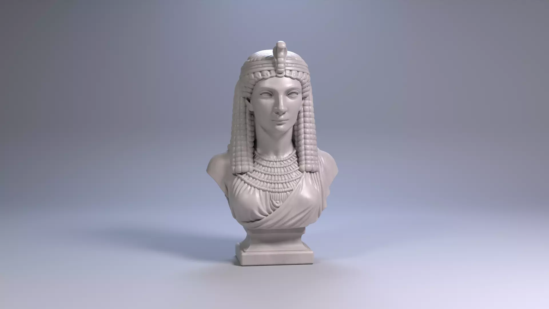 Cleopatra Bust Sculpture 3D print model STL File 3D print model_23