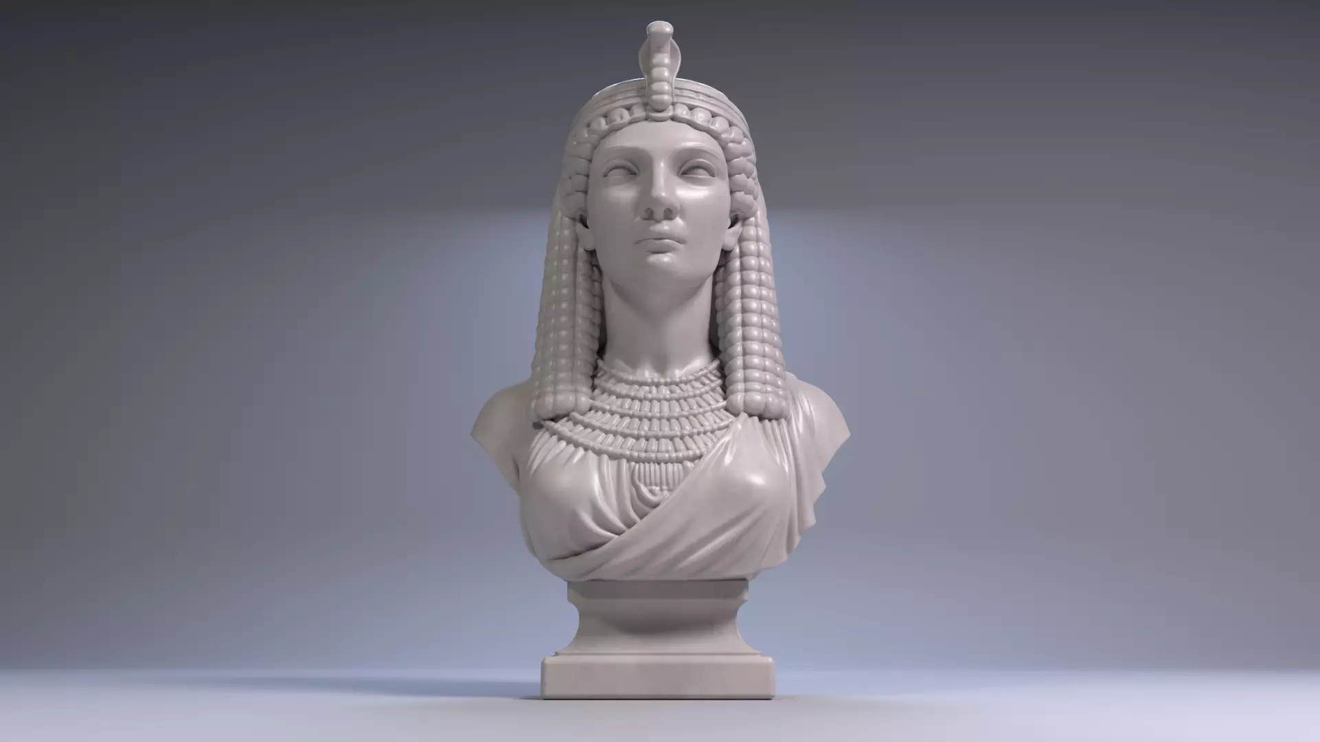 Cleopatra Bust Sculpture 3D print model STL File 3D print model_7