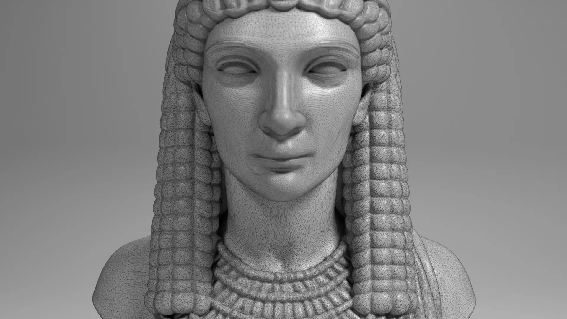 Cleopatra Bust Sculpture 3D print model STL File 3D print model_11