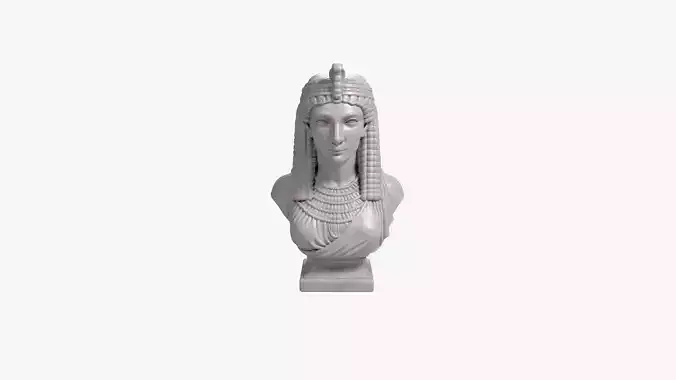 Cleopatra Bust Sculpture 3D print model STL File