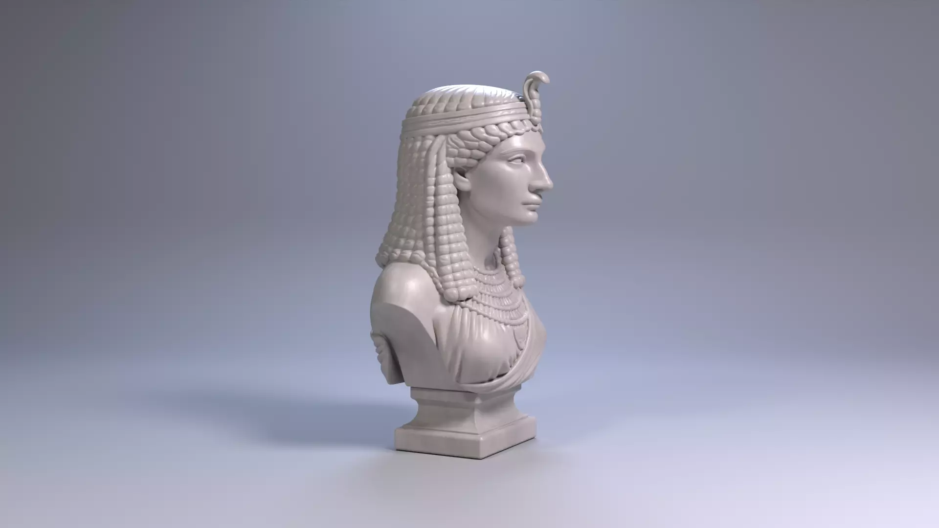 Cleopatra Bust Sculpture 3D print model STL File 3D print model_21
