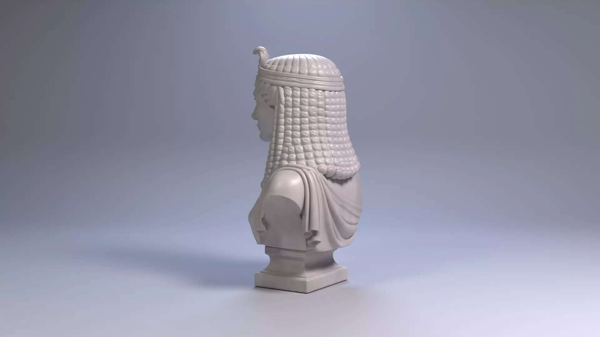 Cleopatra Bust Sculpture 3D print model STL File 3D print model_17