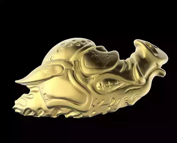 Biker Pig Logo 3D print model