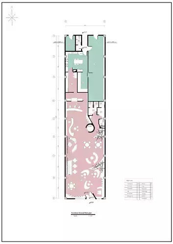 Modern Duplex Cafe Restaurant 2D Architectural  3D model
