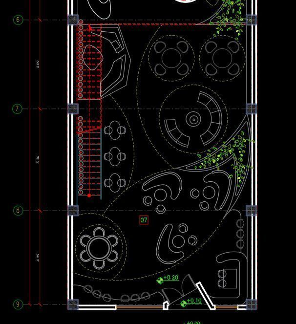 Modern Duplex Cafe Restaurant 2D Architectural  3D model_10