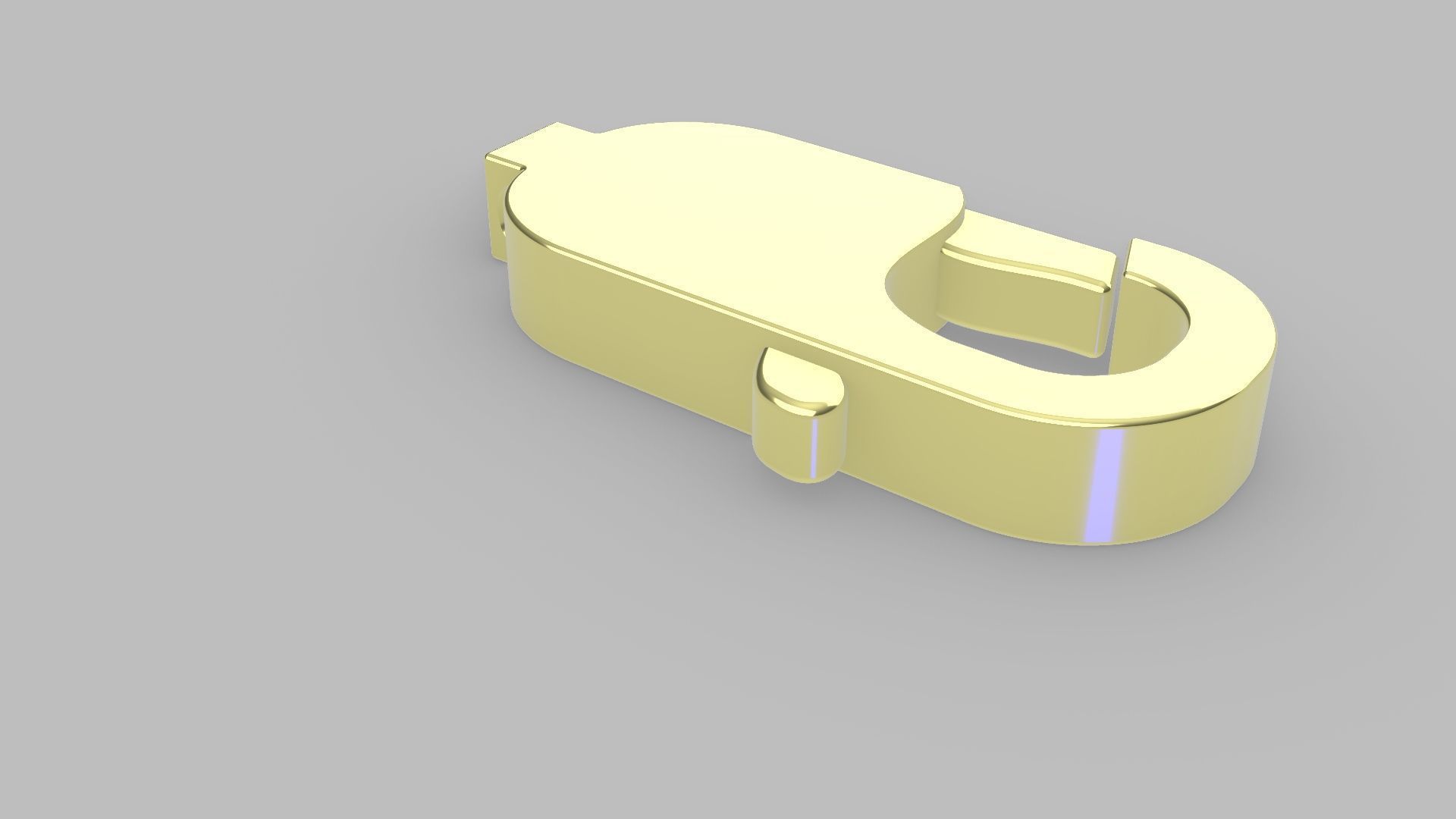 Lobster Clasp  3D Model 3D print model_14