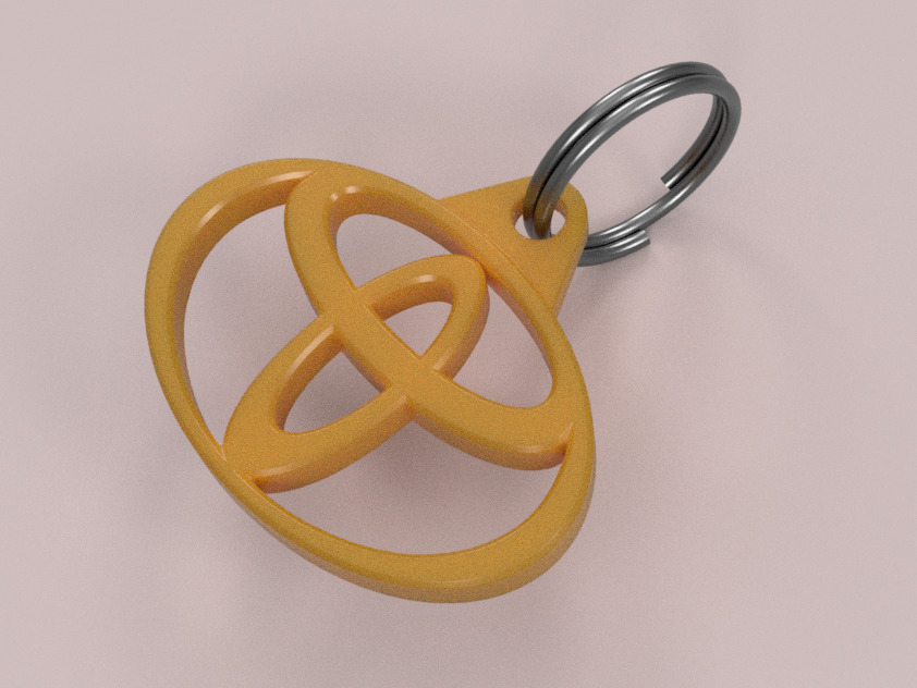 Toyota Logo Keychain - Ready to 3D Print 3D print model_1