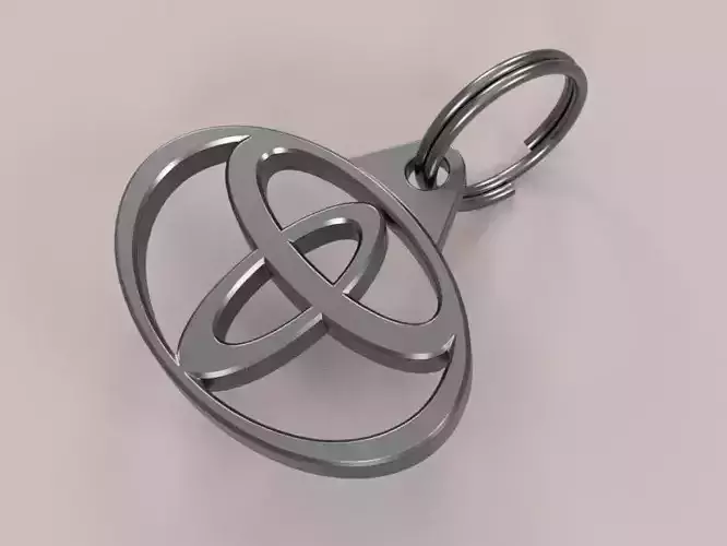 Toyota Logo Keychain - Ready to 3D Print