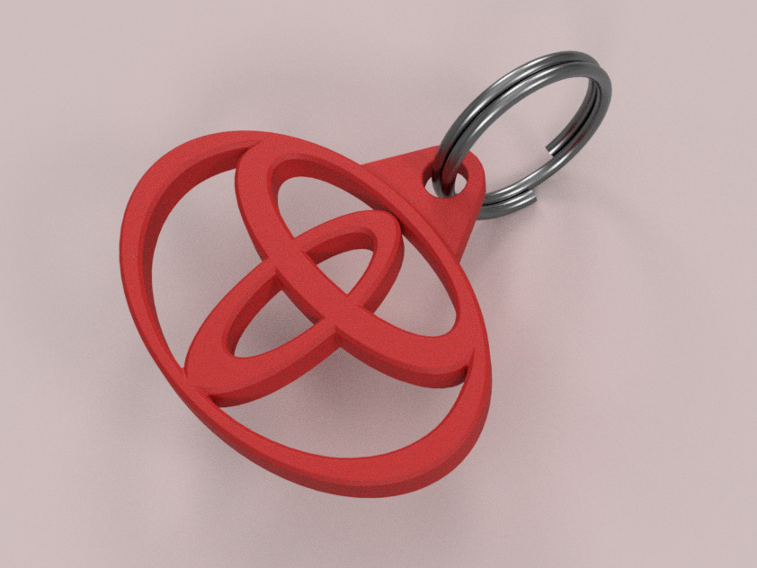 Toyota Logo Keychain - Ready to 3D Print 3D print model_2