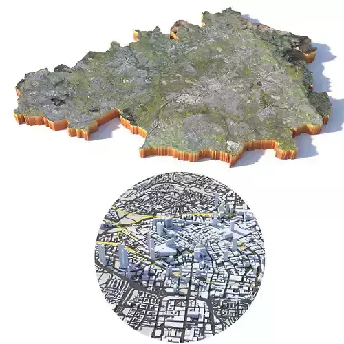 Manchester City United Kingdom 3D model