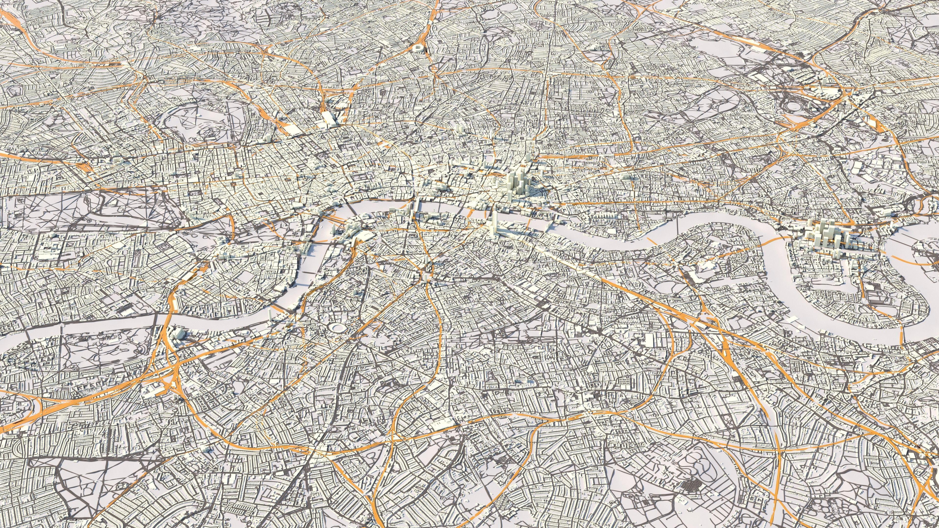 London City in UK 3D model_10