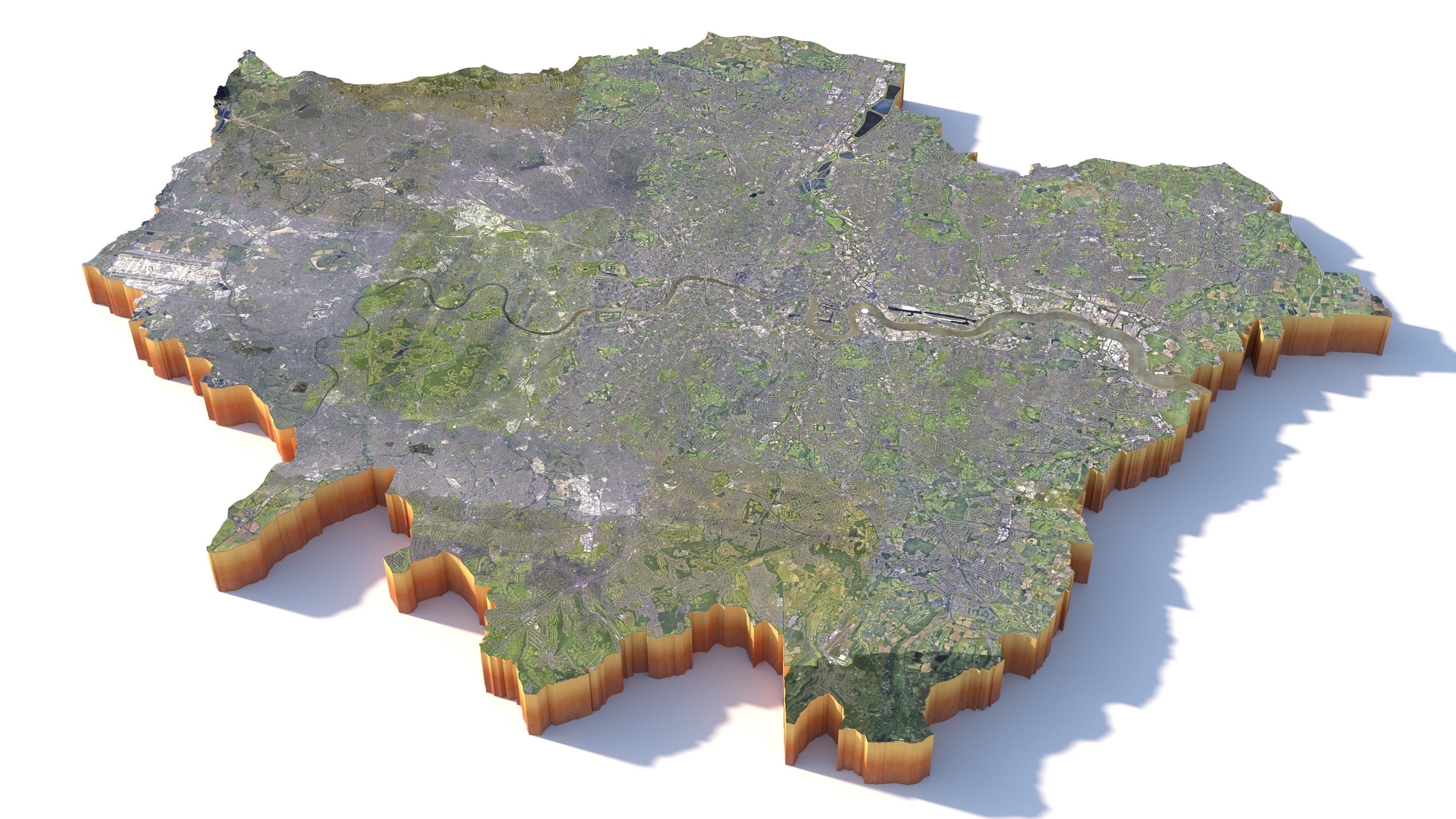 London City in UK 3D model_7