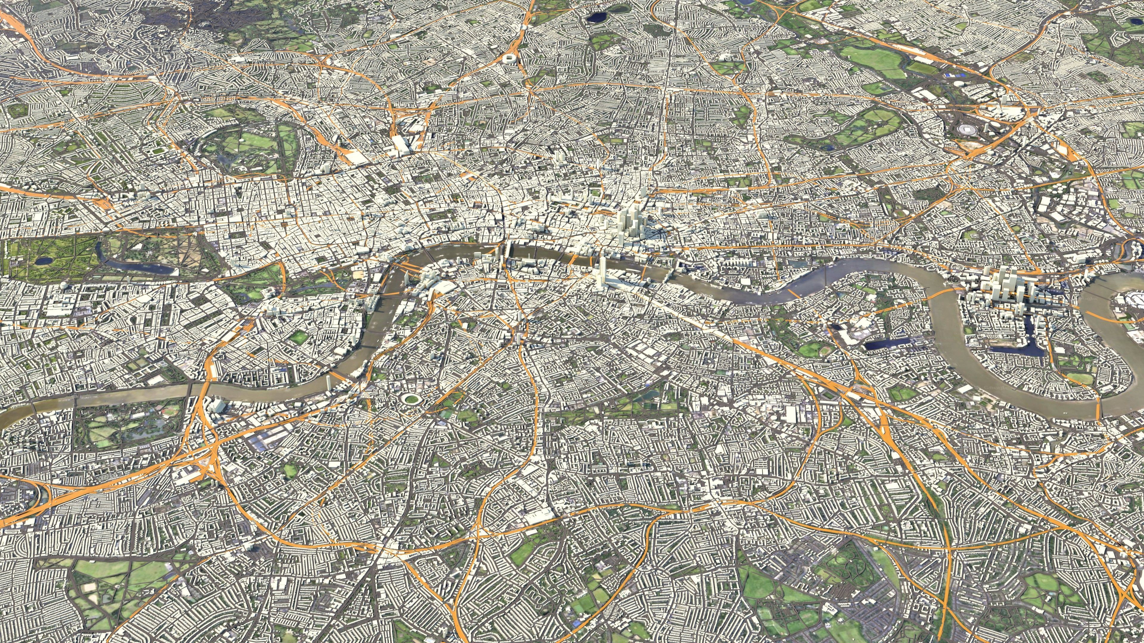 London City in UK 3D model_9