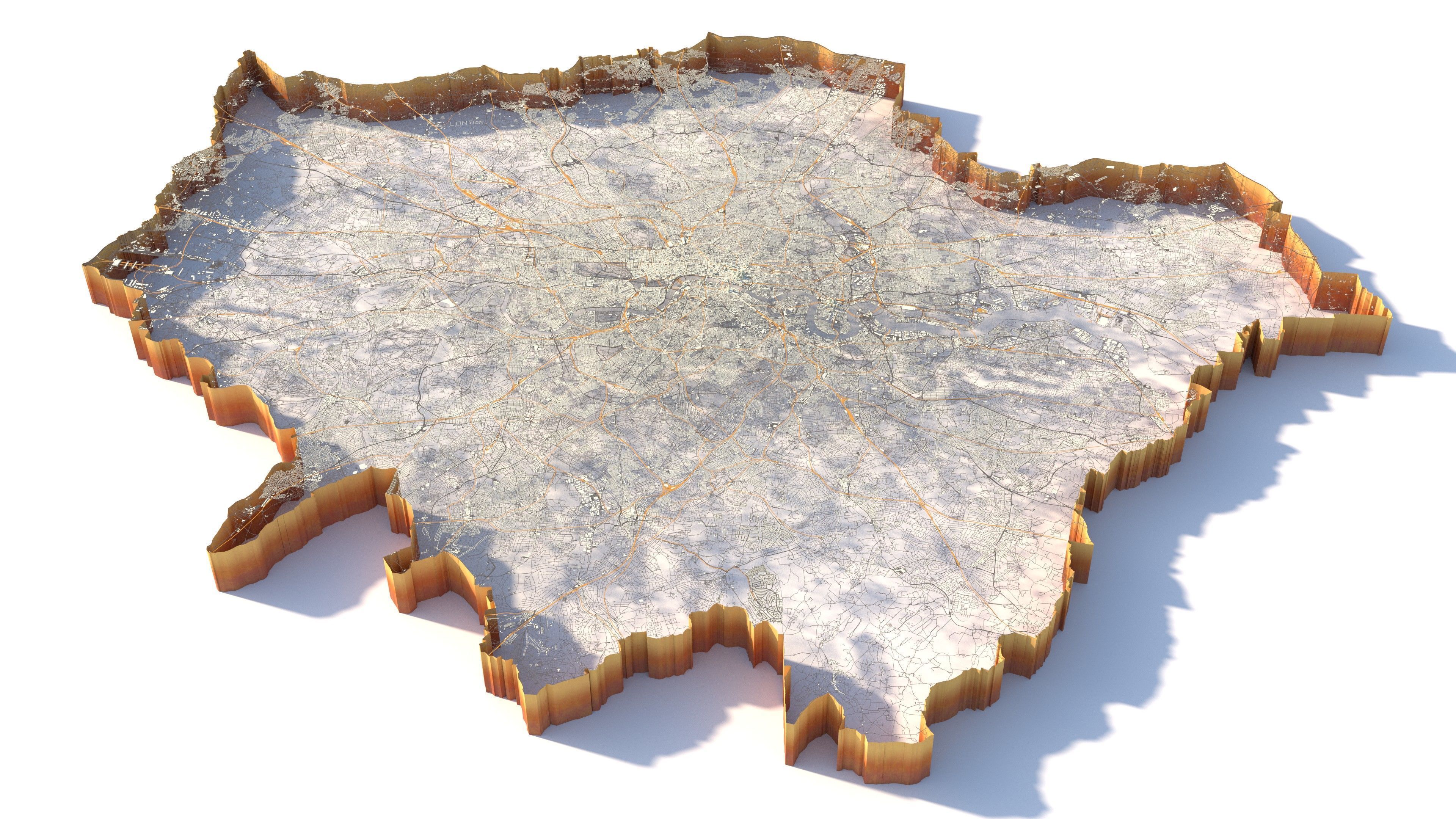 London City in UK 3D model_6