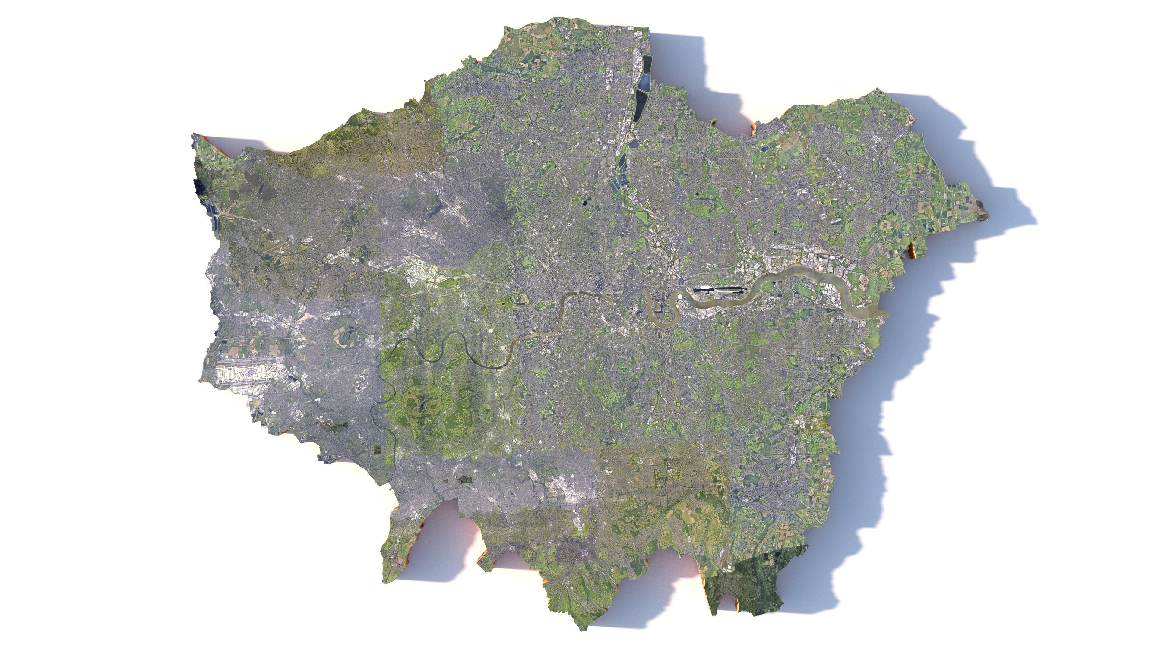 London City in UK 3D model_8