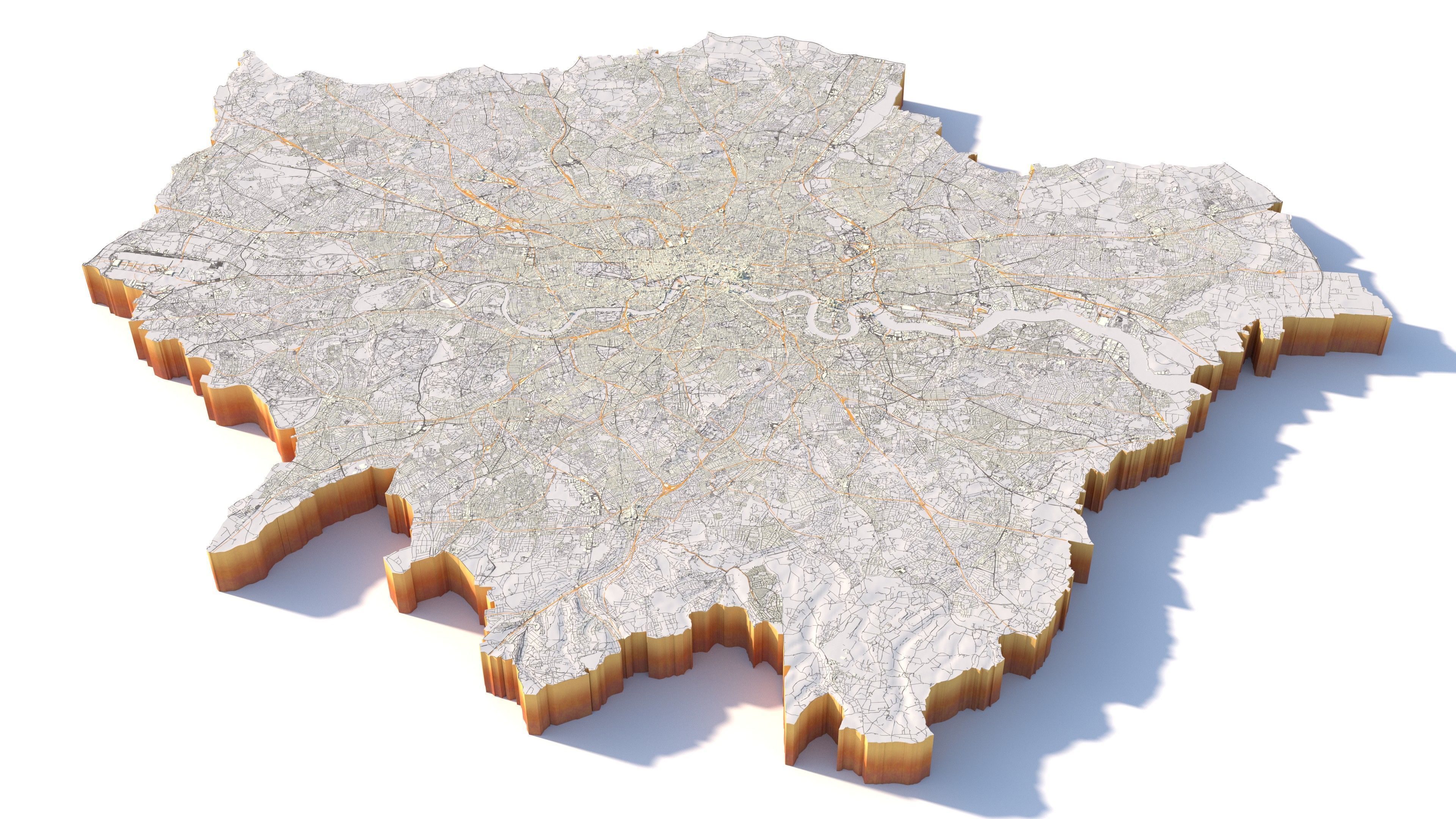 London City in UK 3D model_4