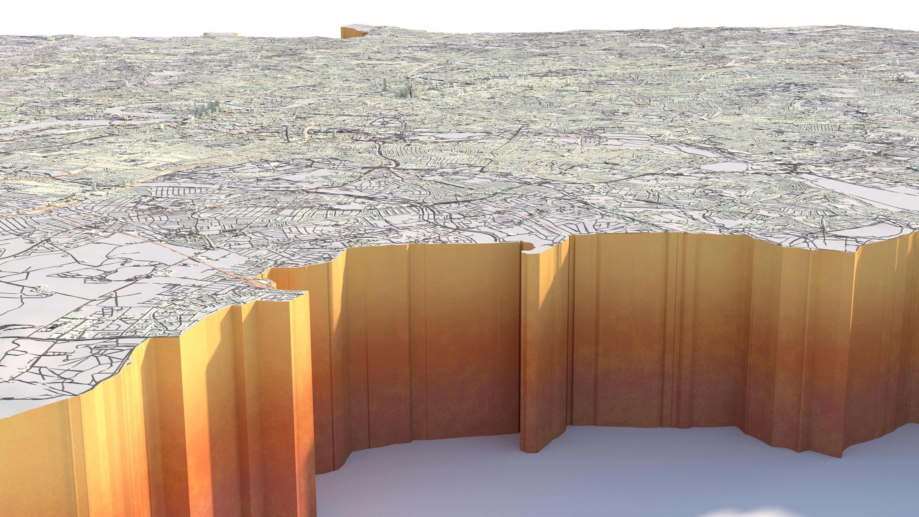 London City in UK 3D model_3