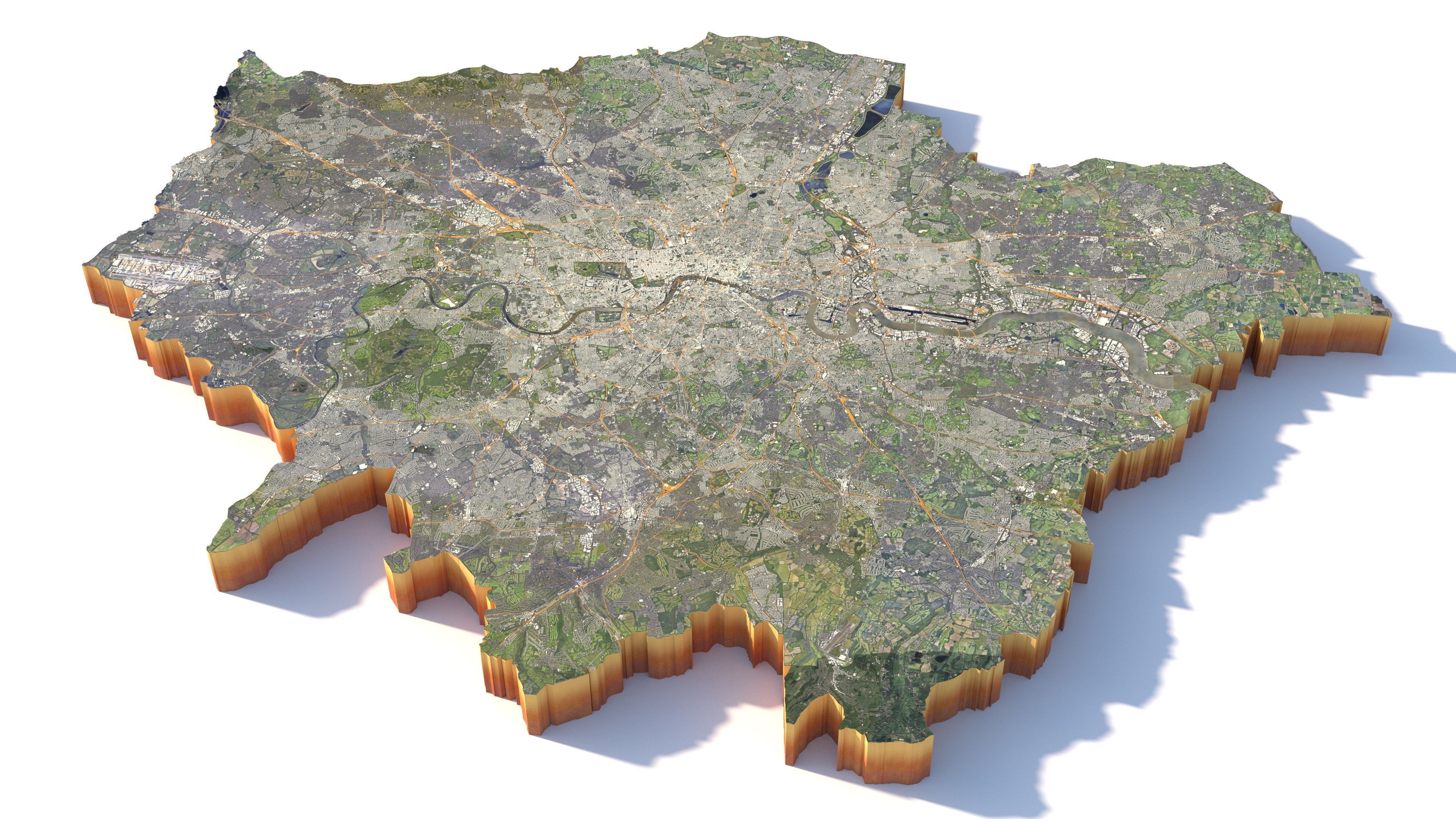 London City in UK 3D model_1