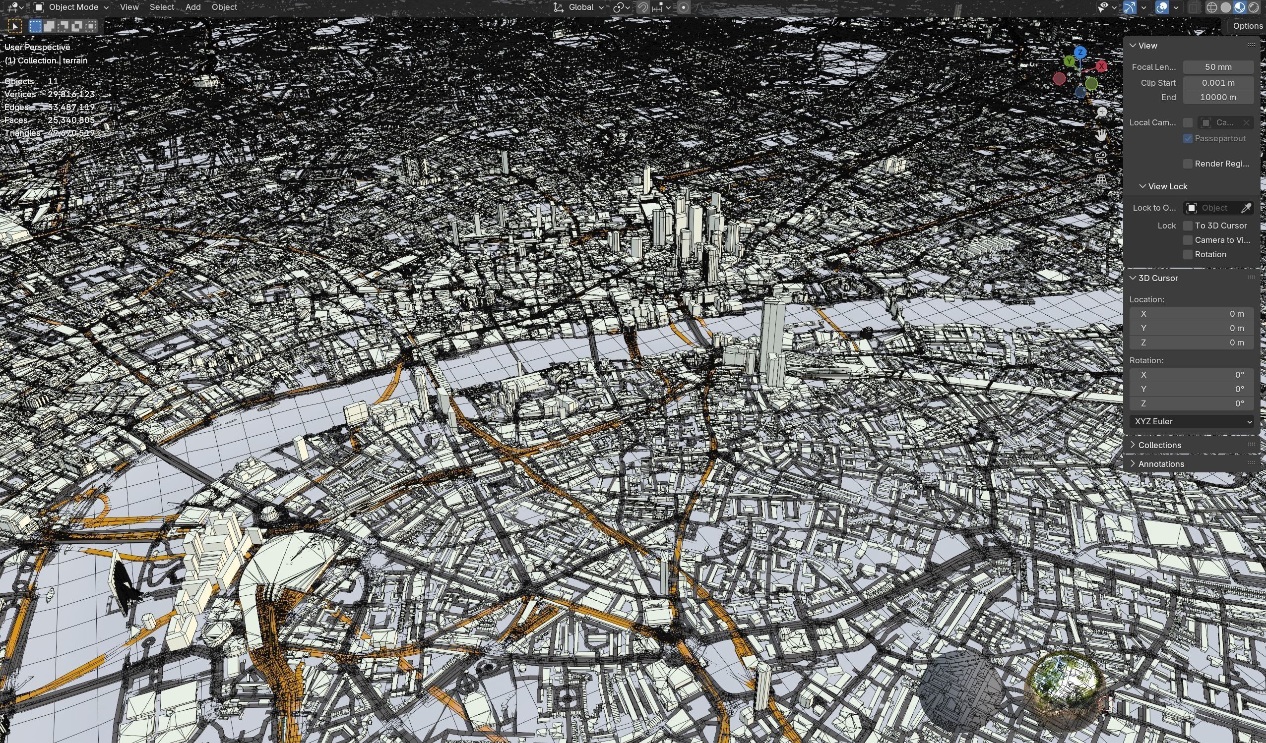 London City in UK 3D model_13