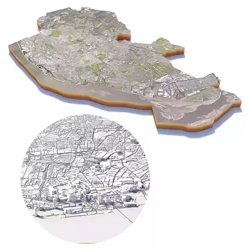 Liverpool City United Kingdom 3D model