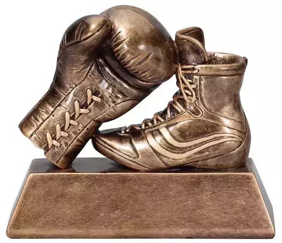Classic boxing trophy