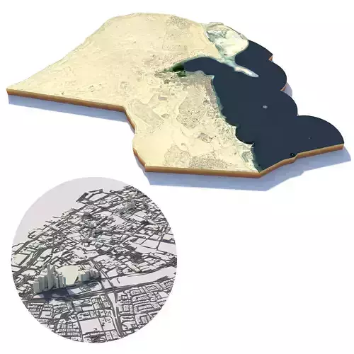 Kuwait 3D model