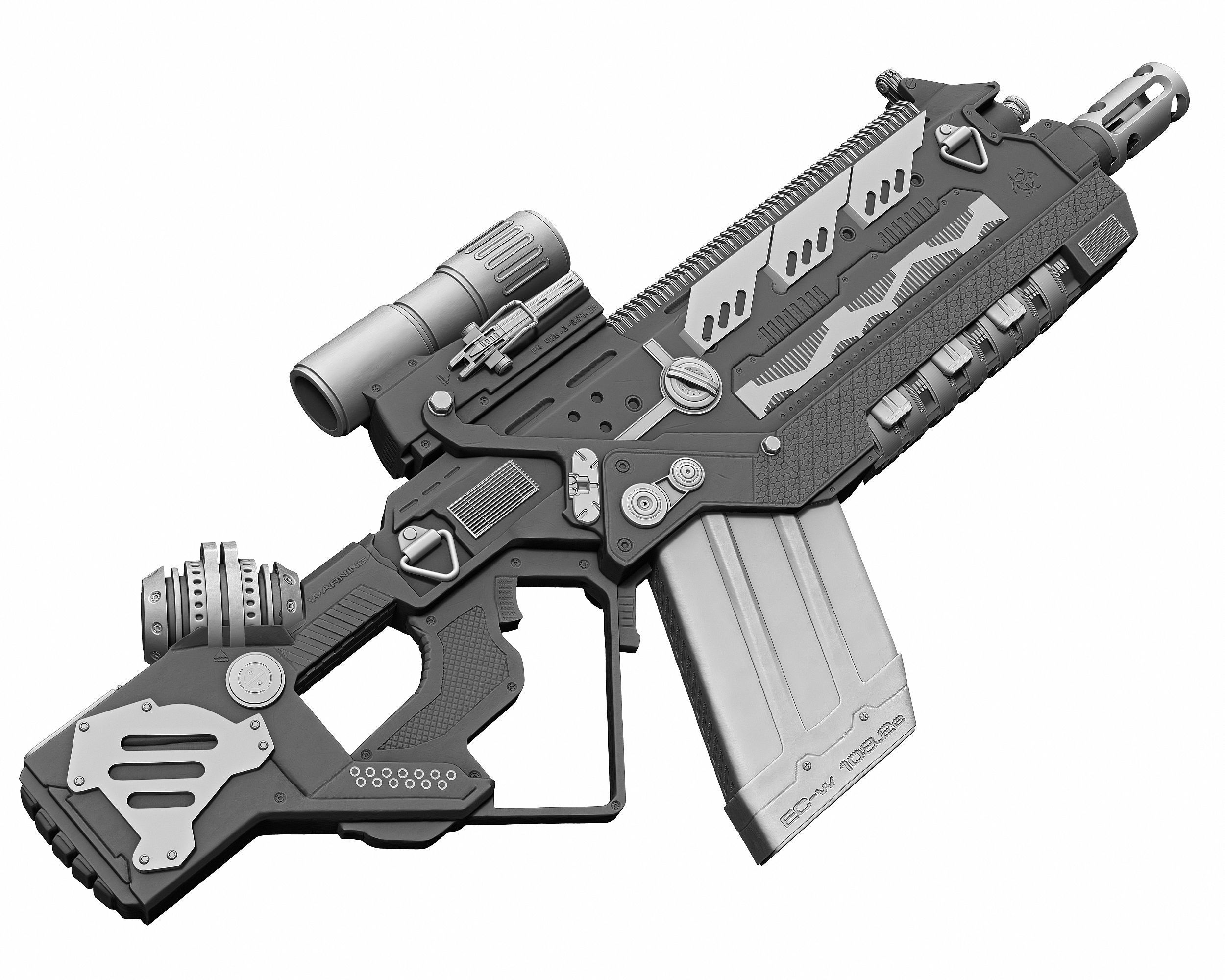 Sci-Fi Weapon 3D model_6
