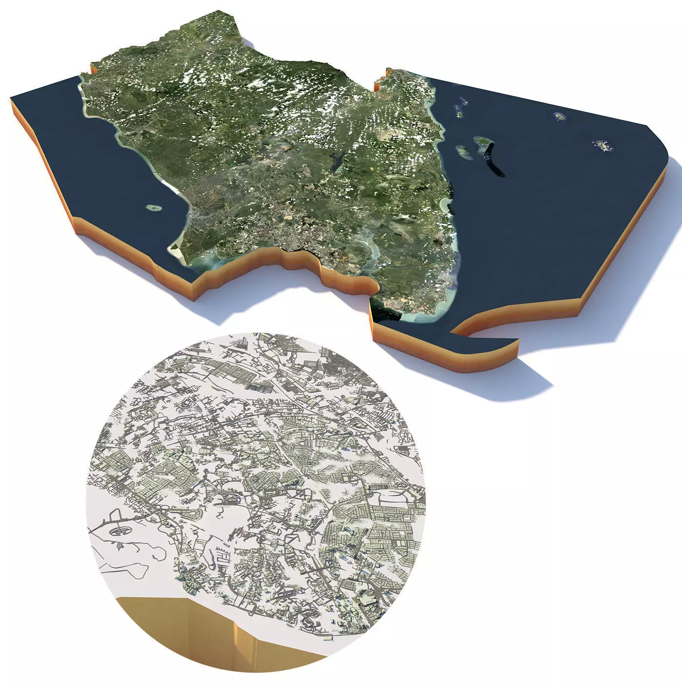 Johor Malaysia 3D model