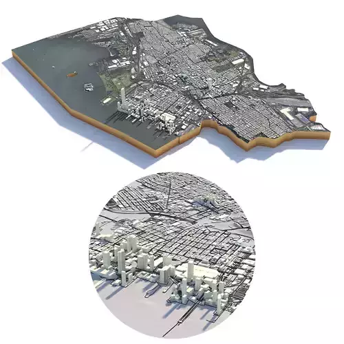 Jersey City Newark in New York 3D model