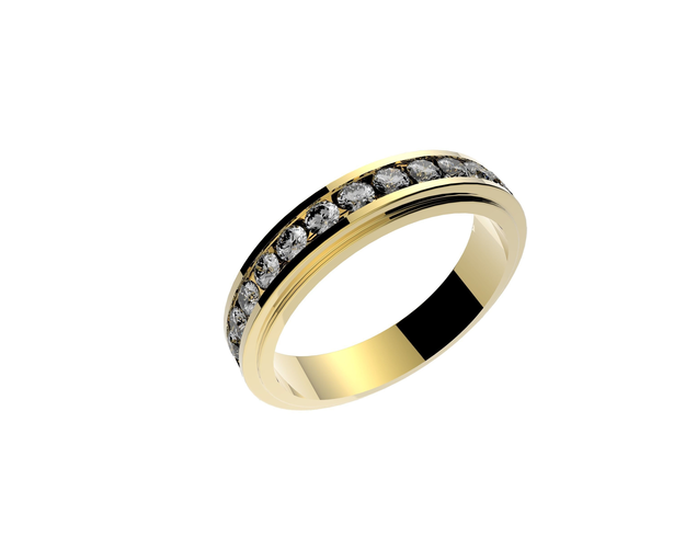 Ring Half Set with Diamonds