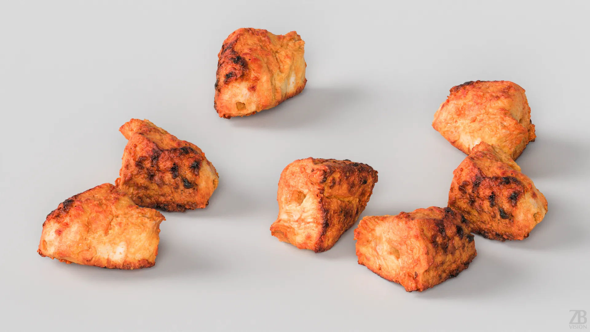 Grilled Chicken 3D model_2