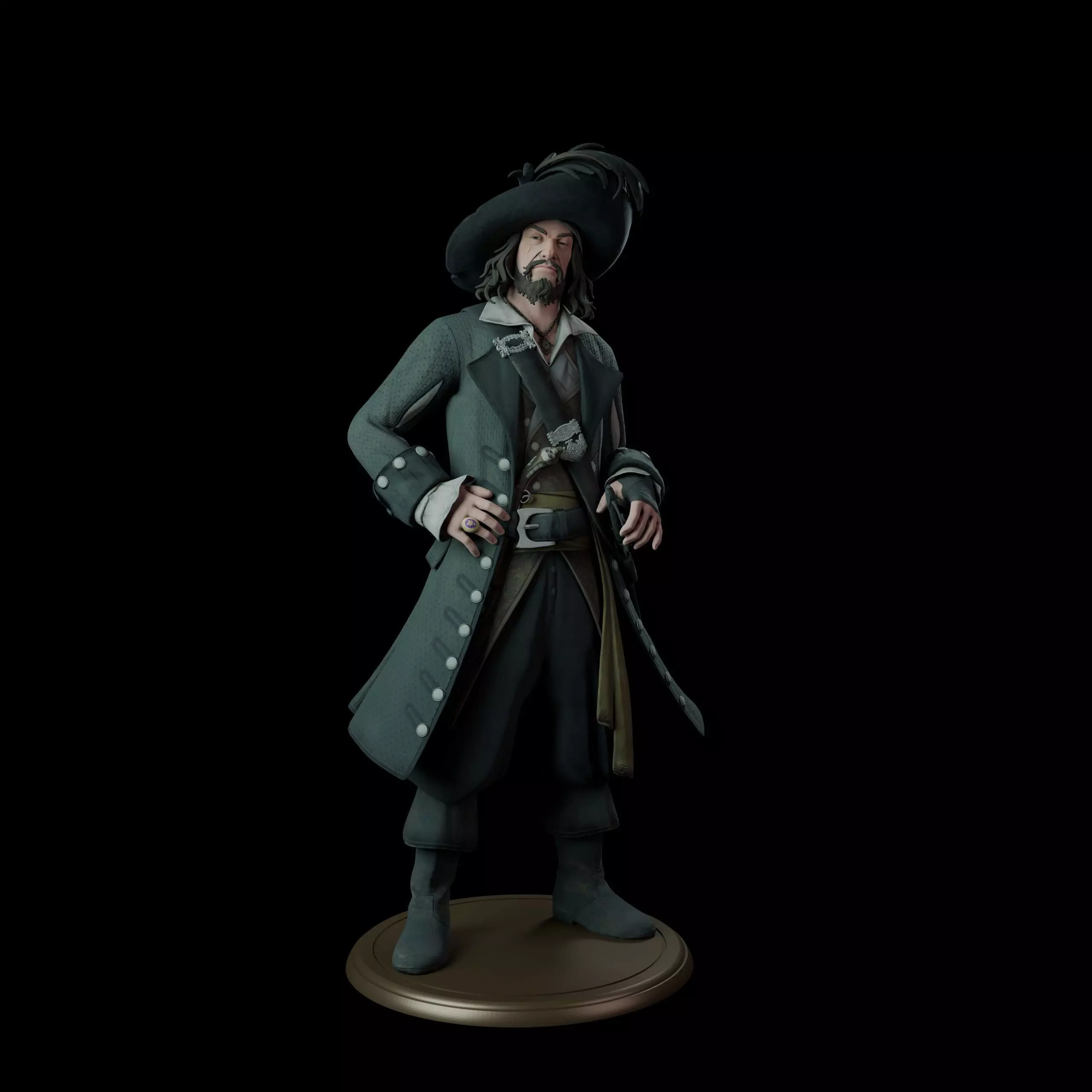 Hector Barbossa 3D print model_0
