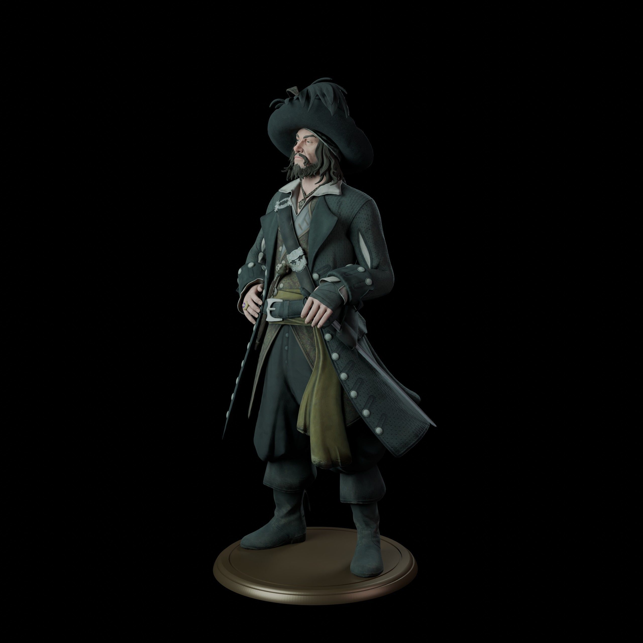 Hector Barbossa 3D print model_2