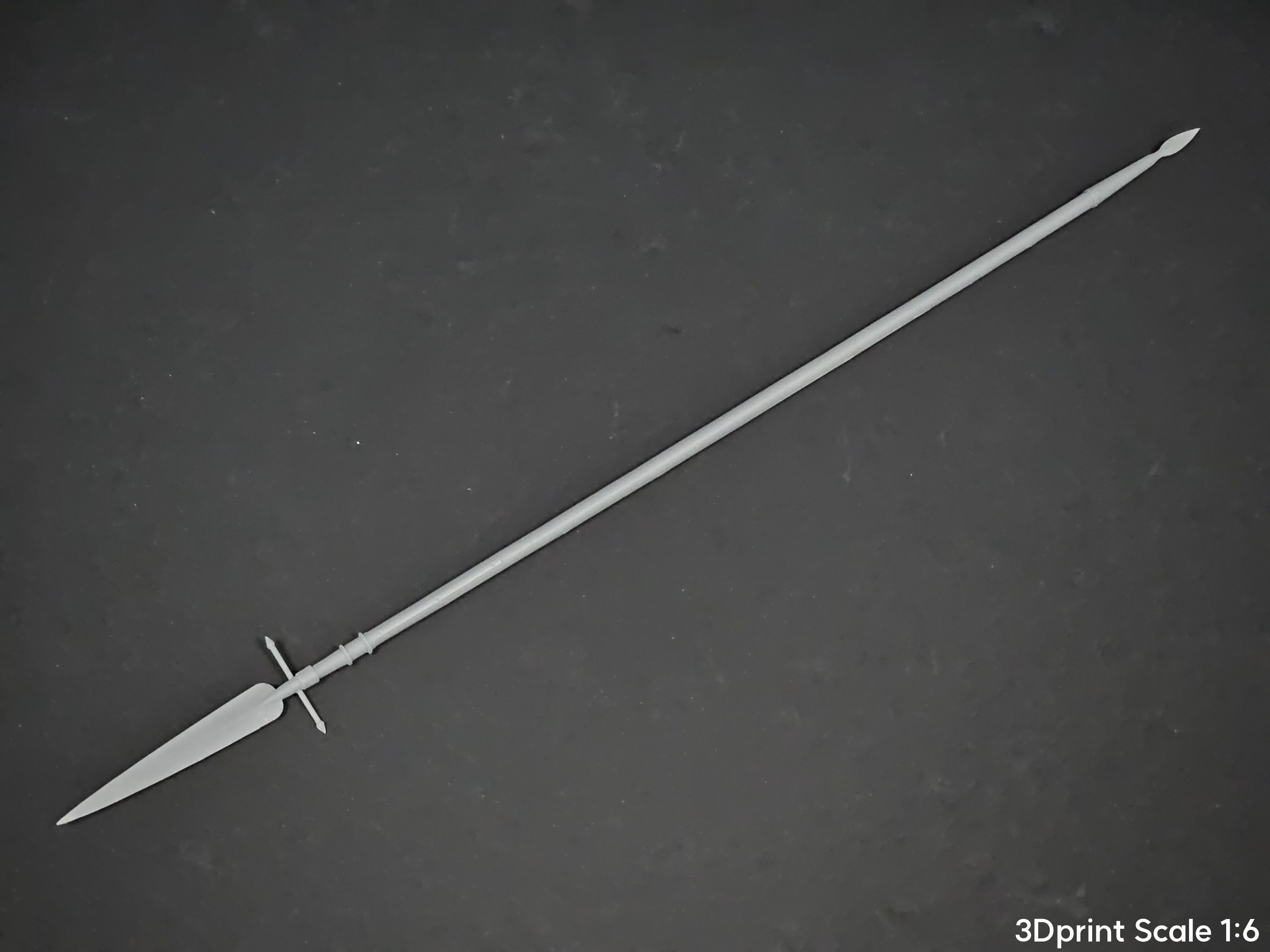 Weapons Encyclopedia 206 Half pike 3D print model_9