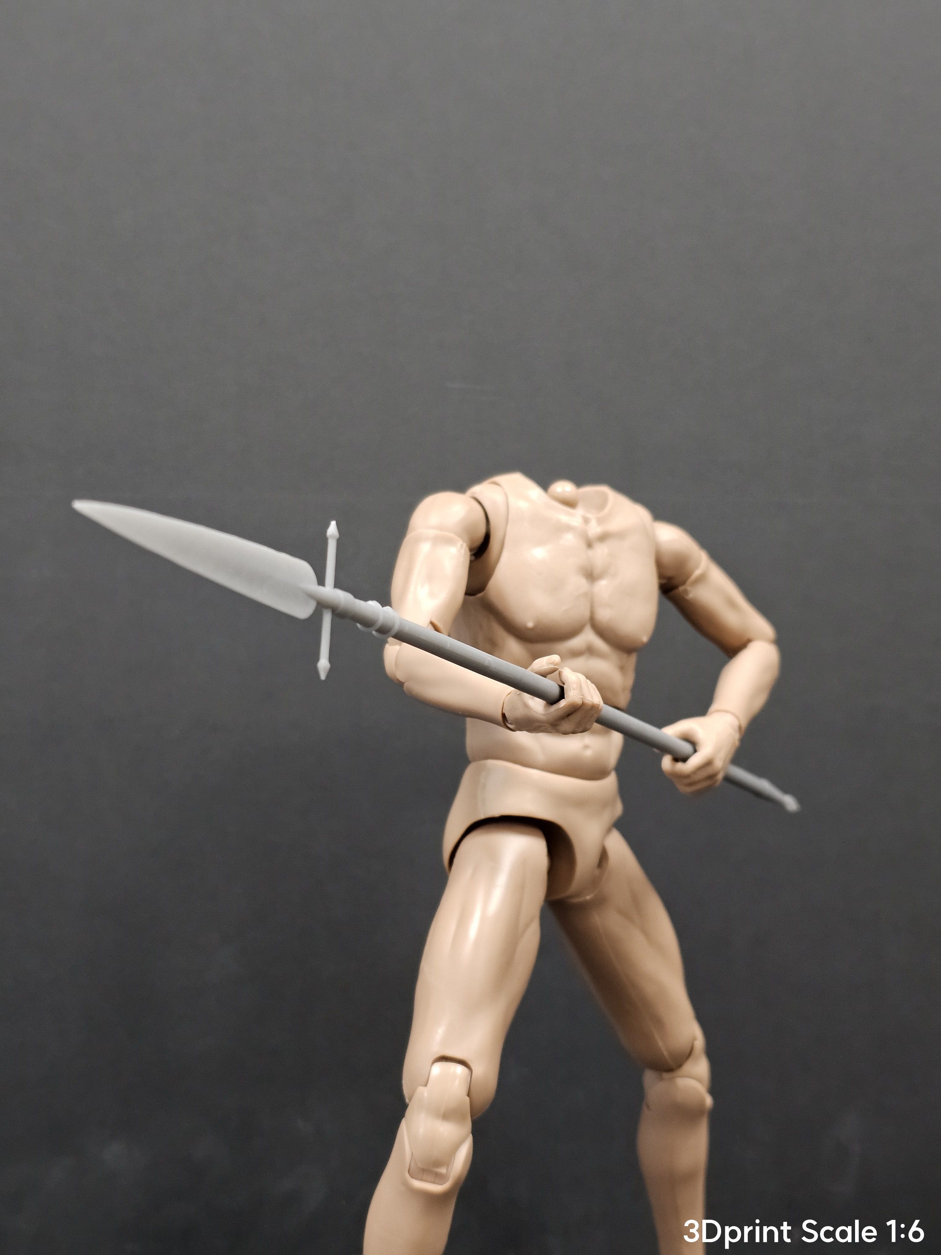 Weapons Encyclopedia 206 Half pike 3D print model_10