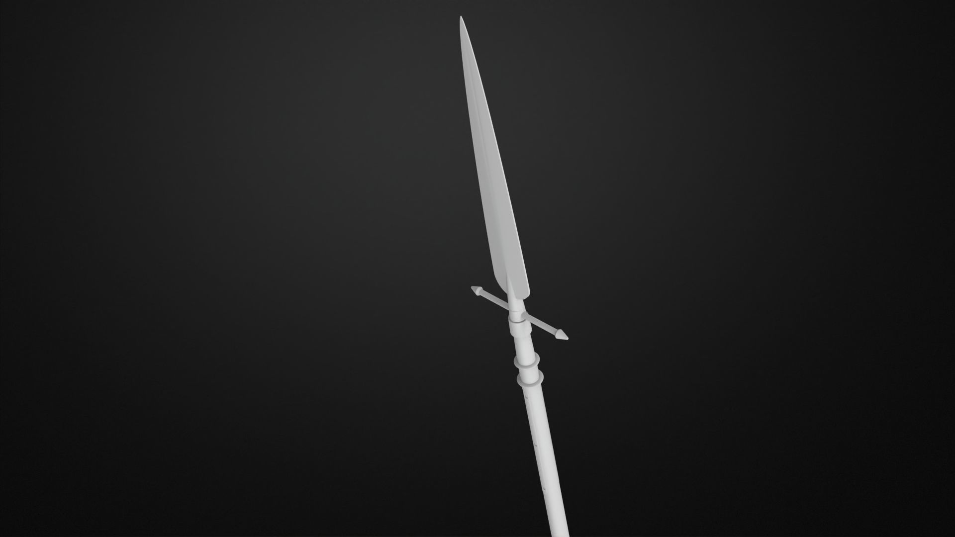 Weapons Encyclopedia 206 Half pike 3D print model_6