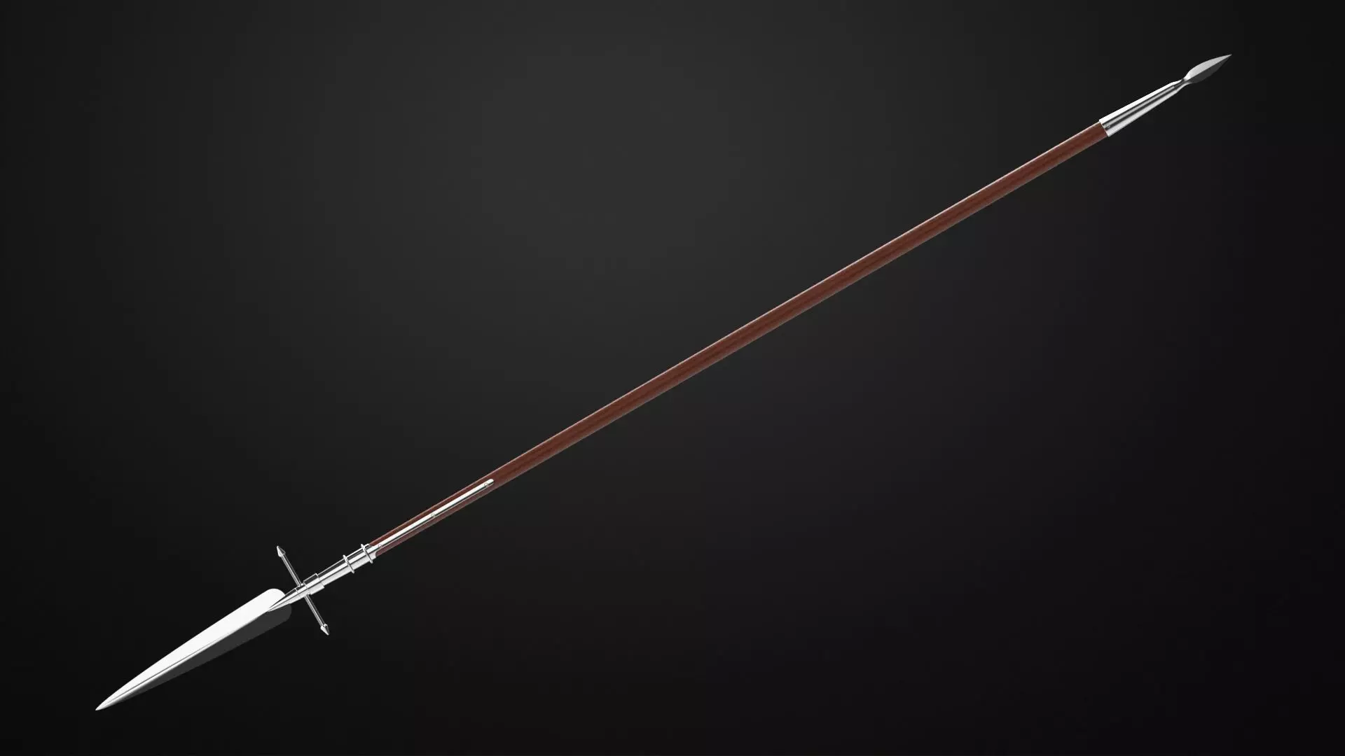 Weapons Encyclopedia 206 Half pike 3D print model_0