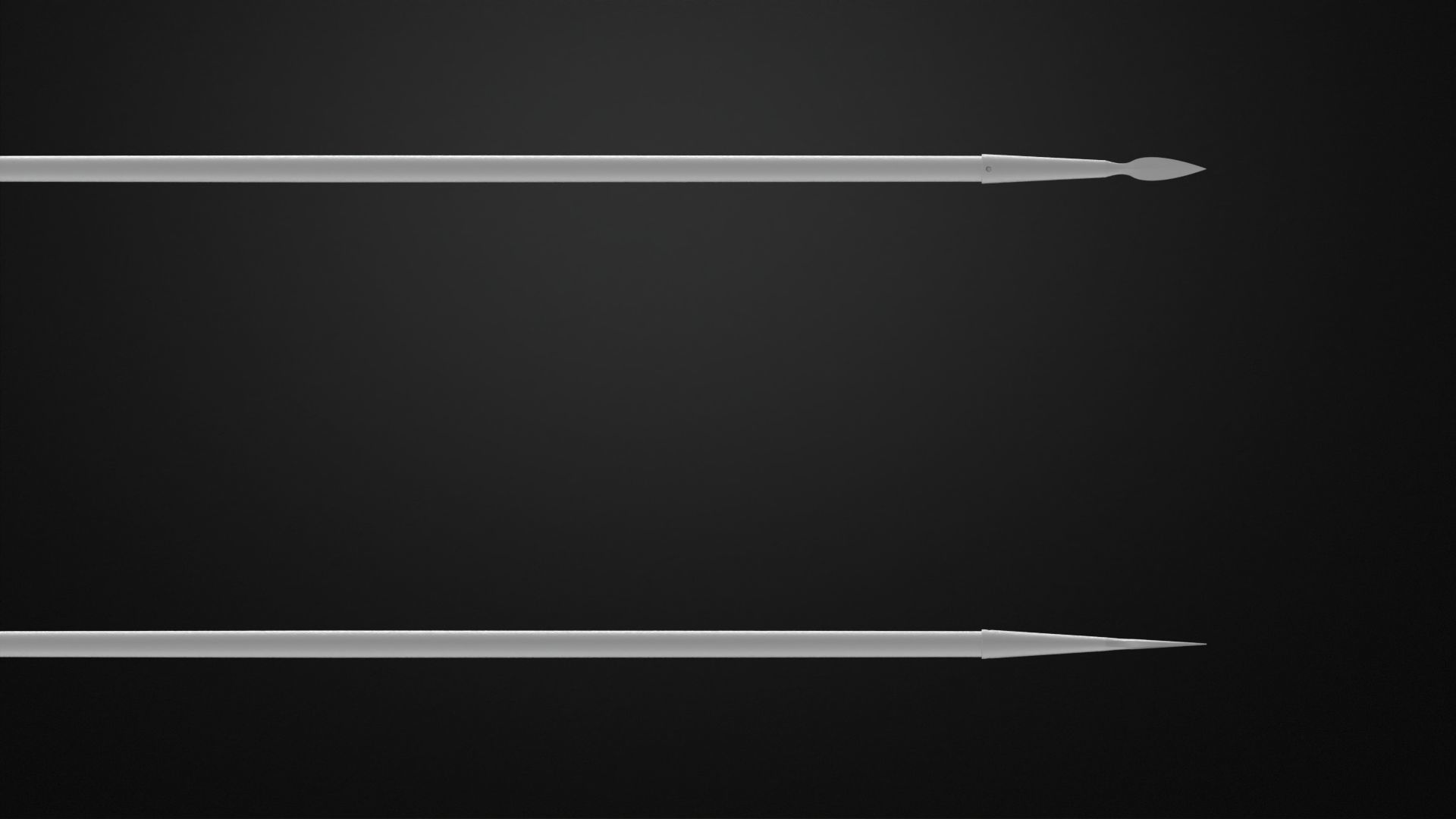 Weapons Encyclopedia 206 Half pike 3D print model_3