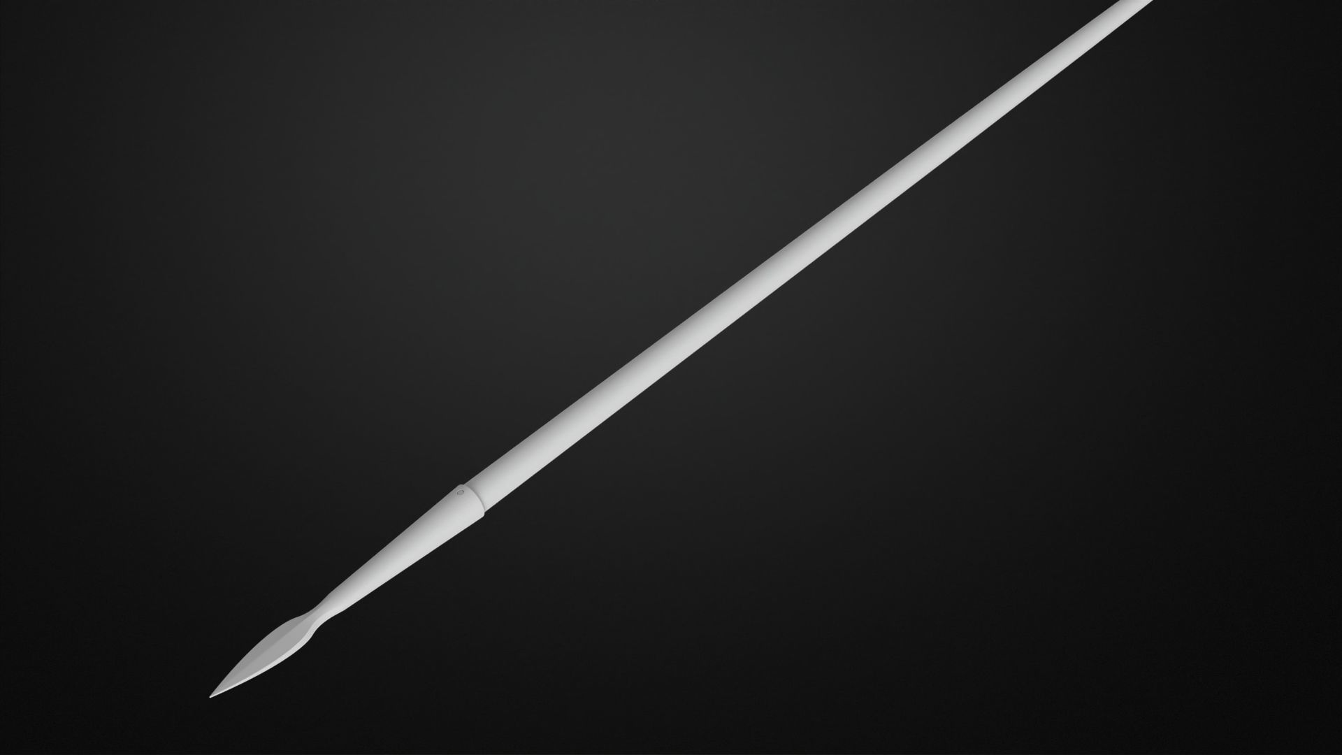 Weapons Encyclopedia 206 Half pike 3D print model_5