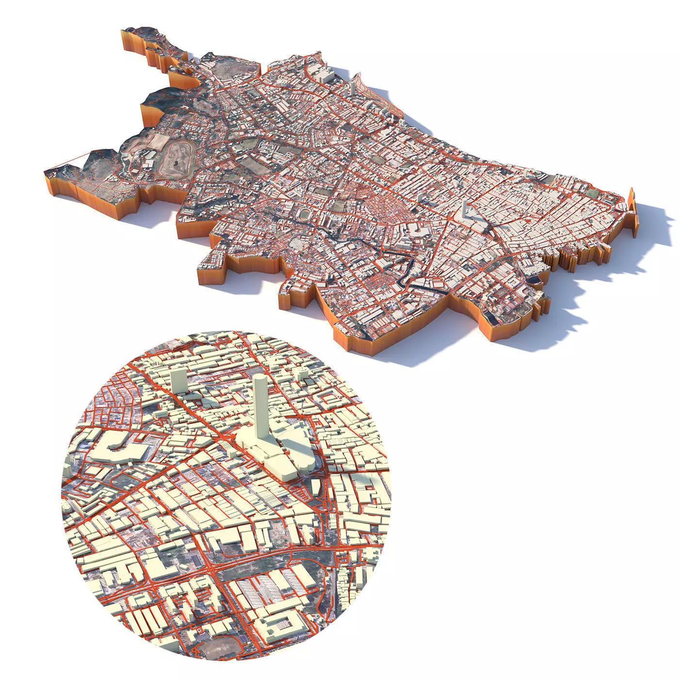 George Town in Penang Island Malaysia 3D model