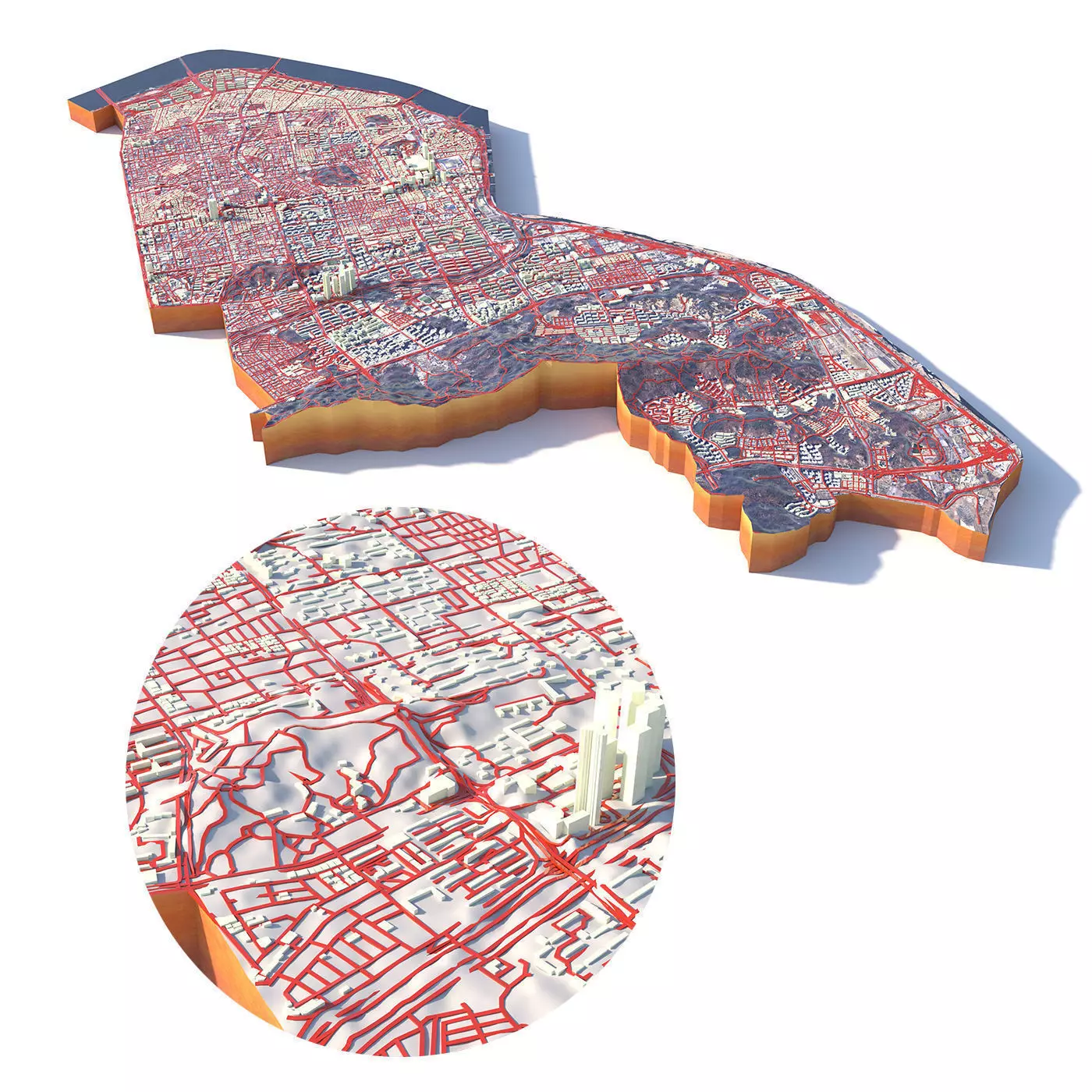 Gangnam District Seoul South Korea 3D model
