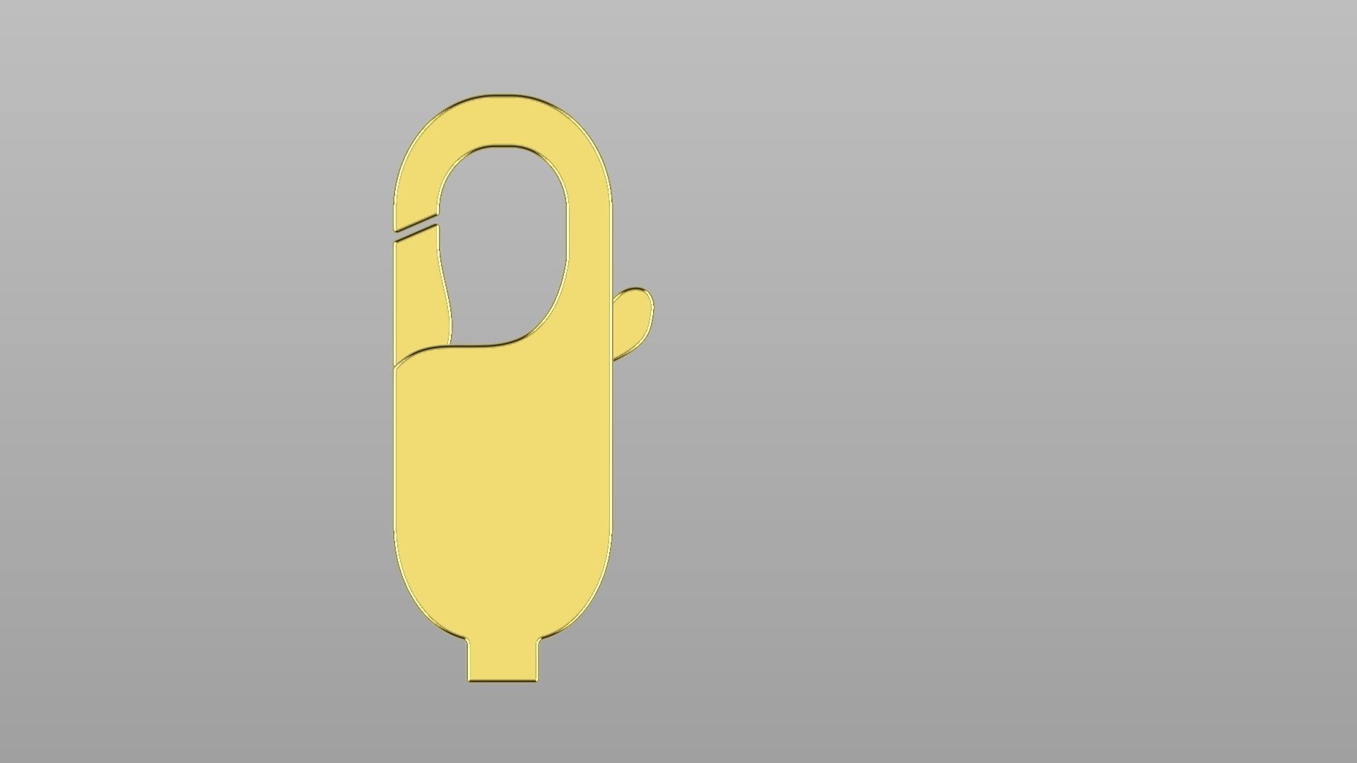 Lobster Clasp  3D Model 3D print model_4